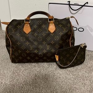Louis Vuitton Monogram Speedy 35 Shoulder Bag